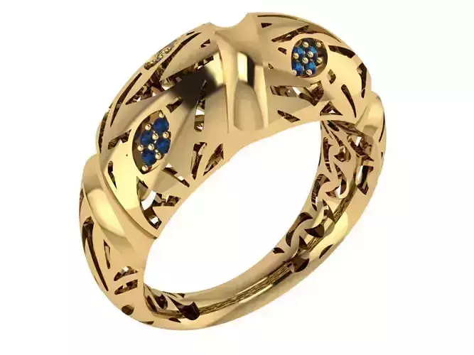 Ready Women Ring STL 3D Models  3D print model