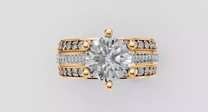 Round Diamond Engagement Ring