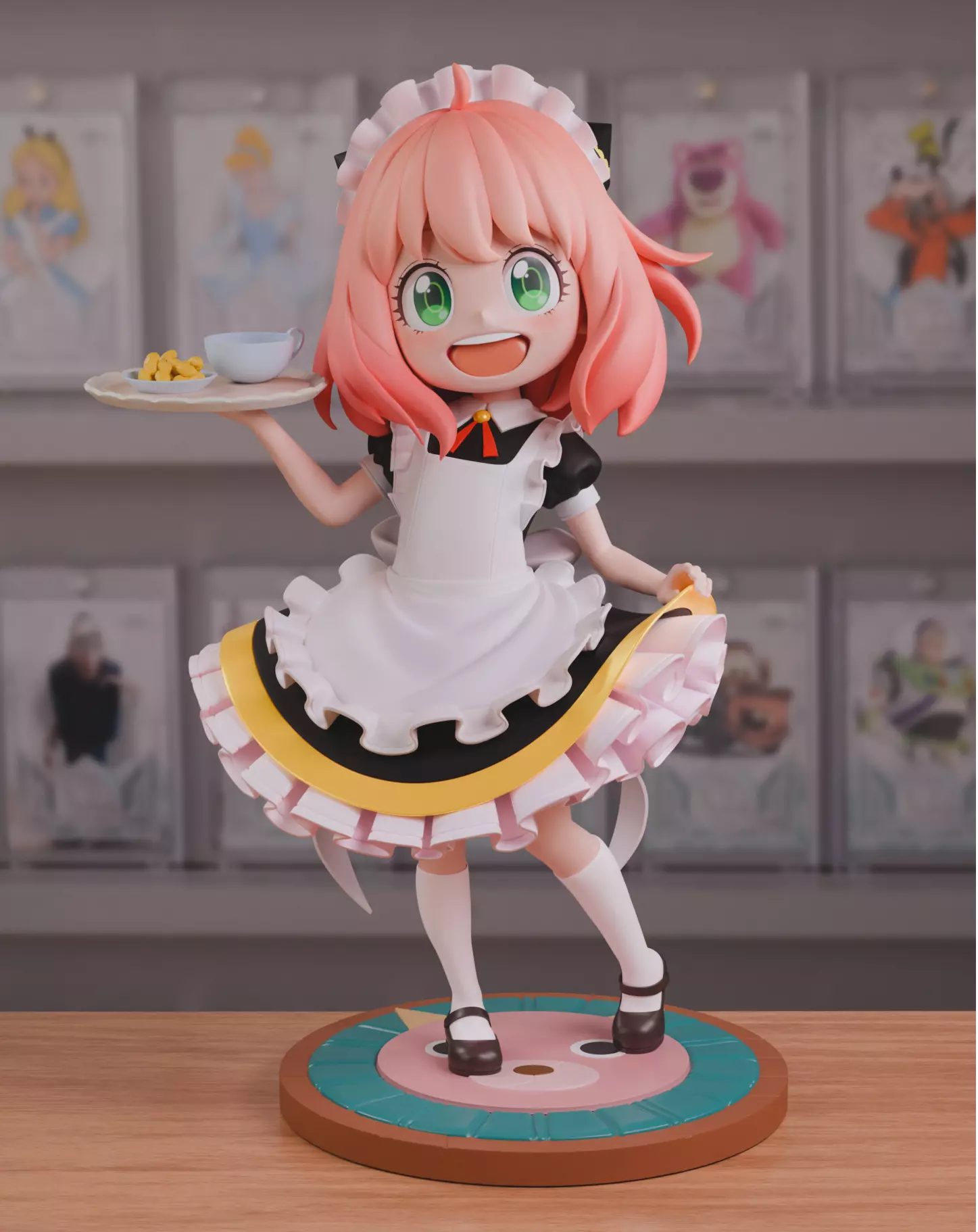 anya bring food 3D print model_0