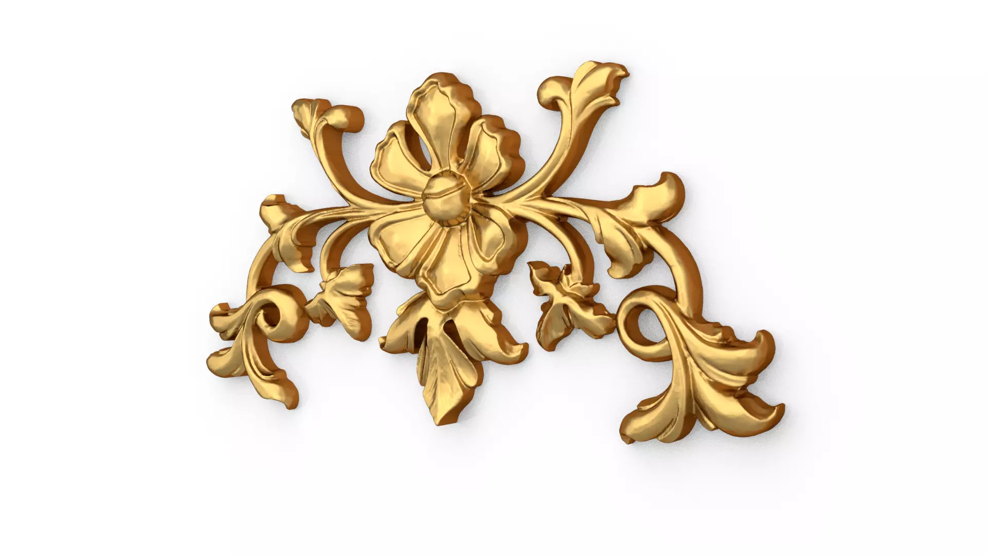 Classic decor ornament carved 73 3D model_2