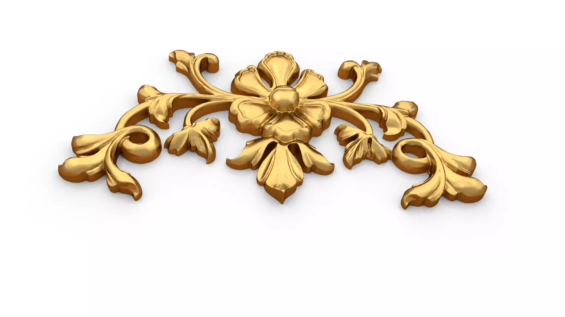 Classic decor ornament carved 73 3D model_4