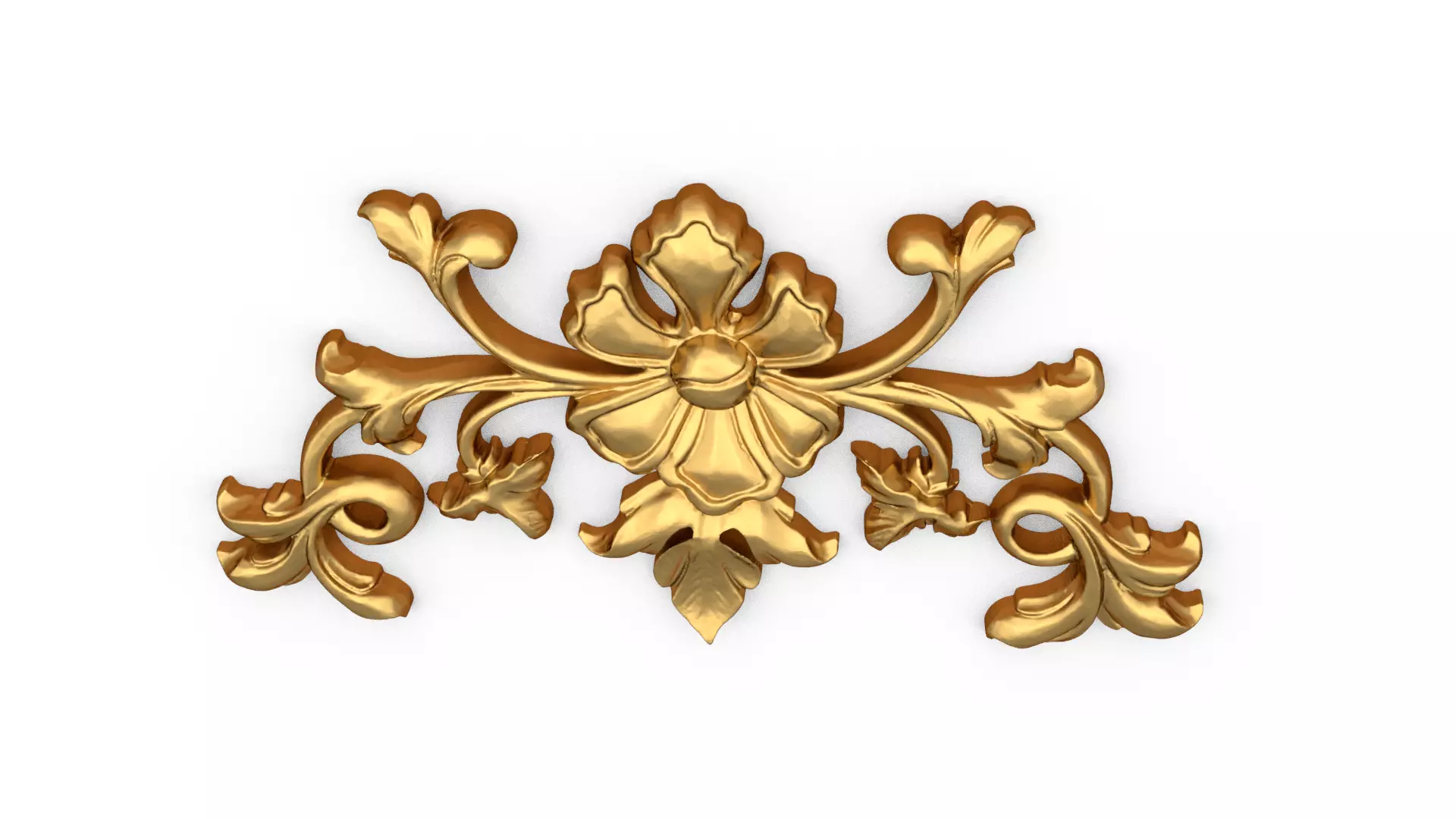Classic decor ornament carved 73 3D model_3