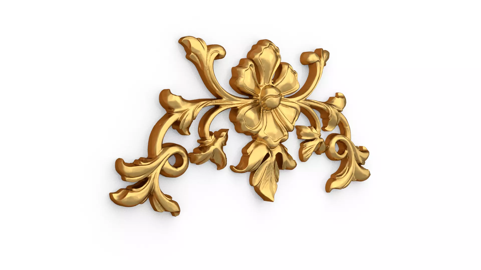 Classic decor ornament carved 73 3D model_1