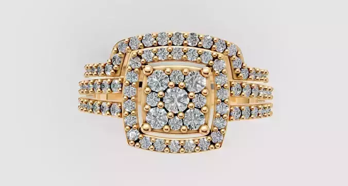 Square Engagement Ring