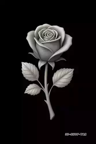 Rose Flower 3D Model