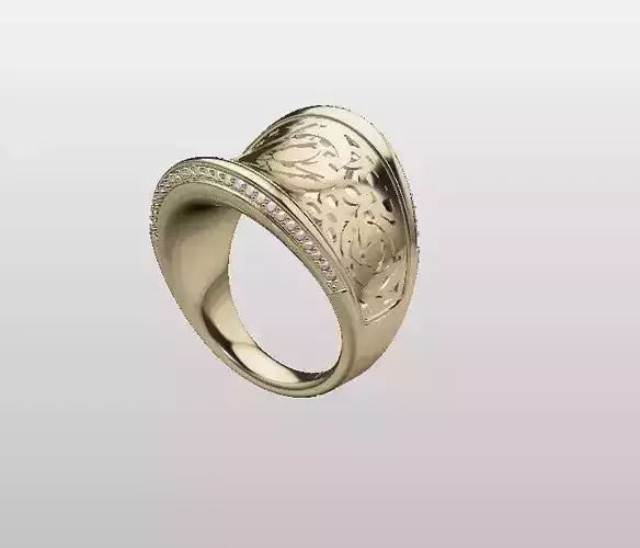 Ready Women Ring STL 3D Models  3D print model