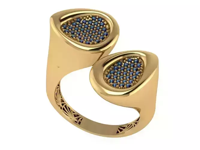 Ready Women Ring STL 3D Models  3D print model