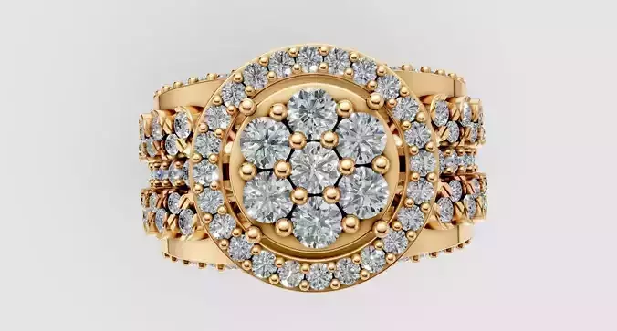 Round Engagement Ring