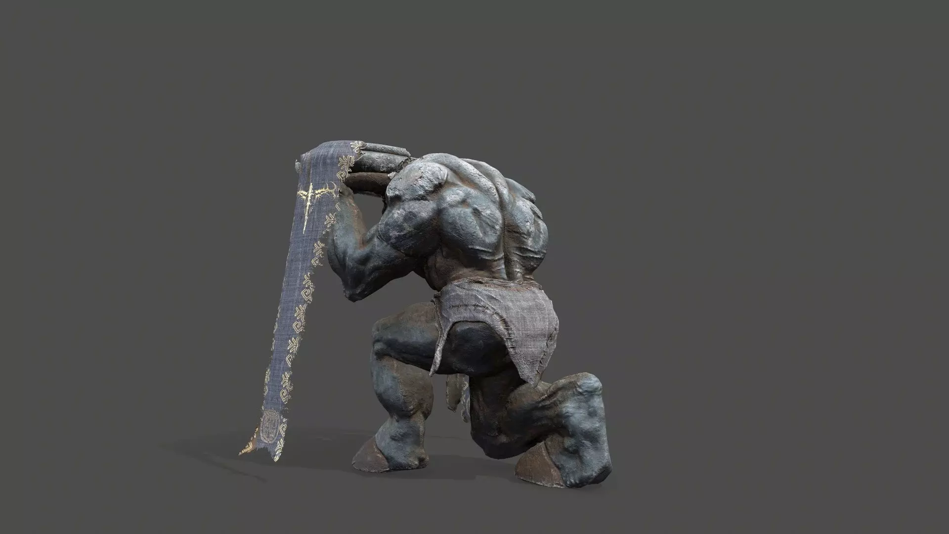 Minotaur Ruin Set Low-poly 3D model_17
