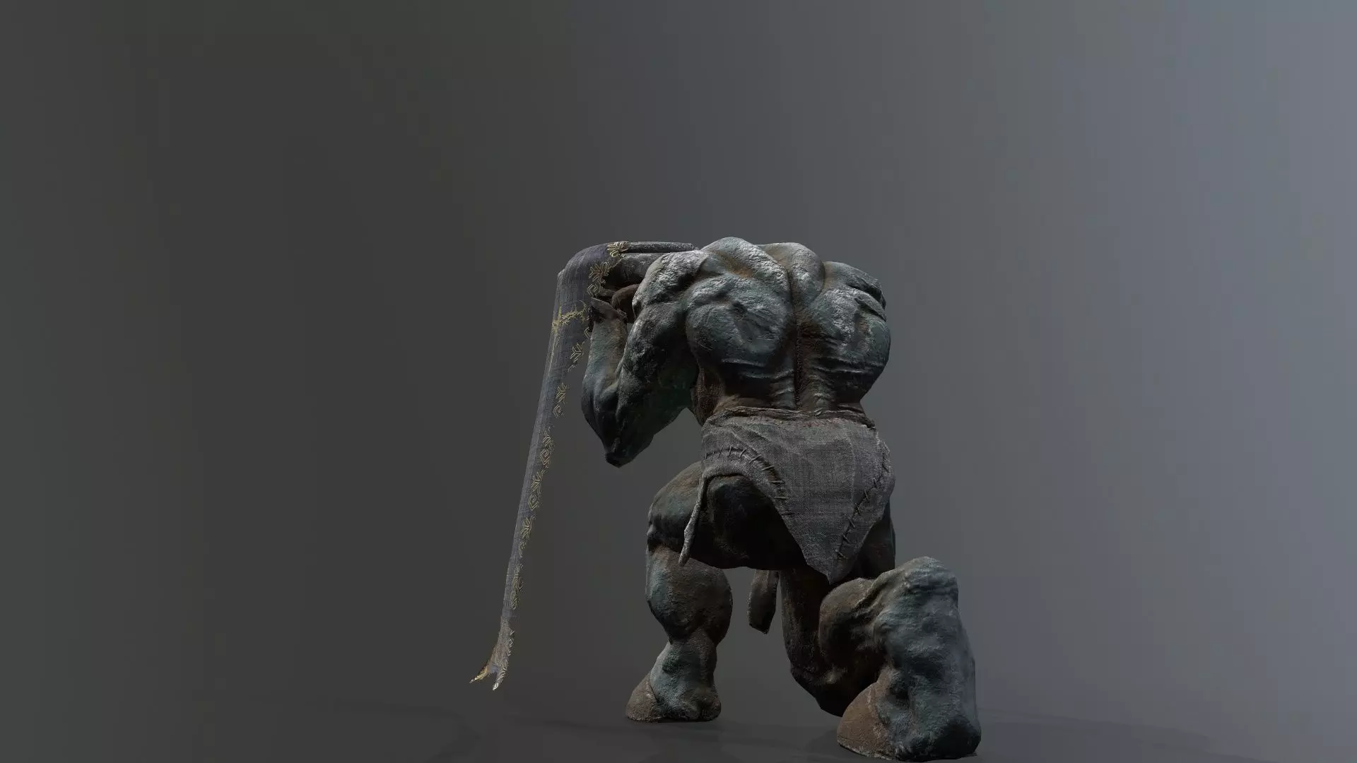 Minotaur Ruin Set Low-poly 3D model_13