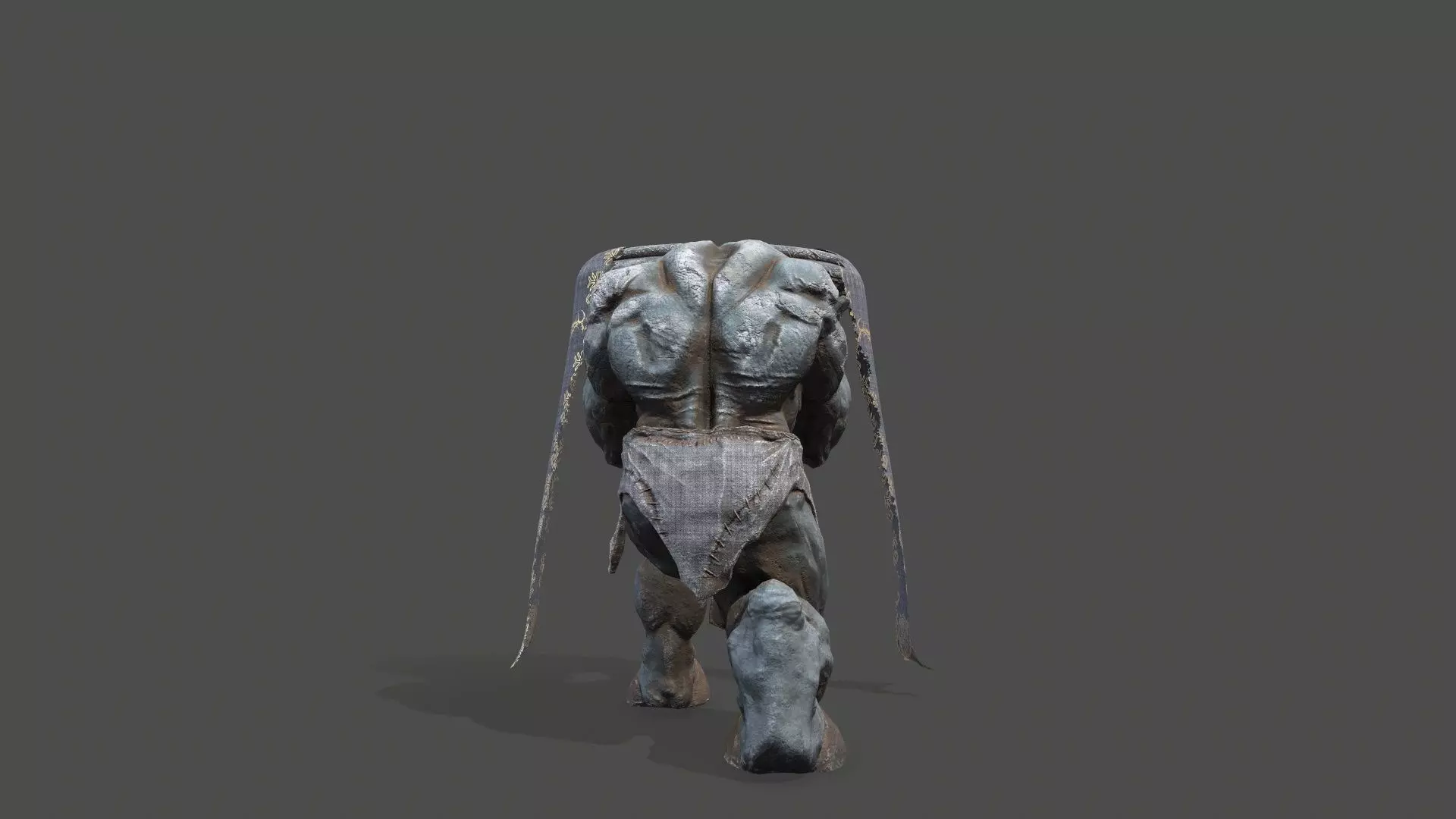 Minotaur Ruin Set Low-poly 3D model_18