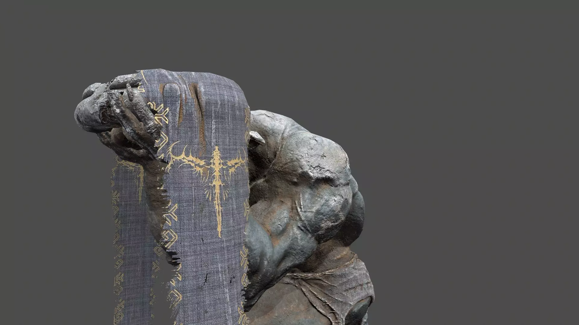 Minotaur Ruin Set Low-poly 3D model_22