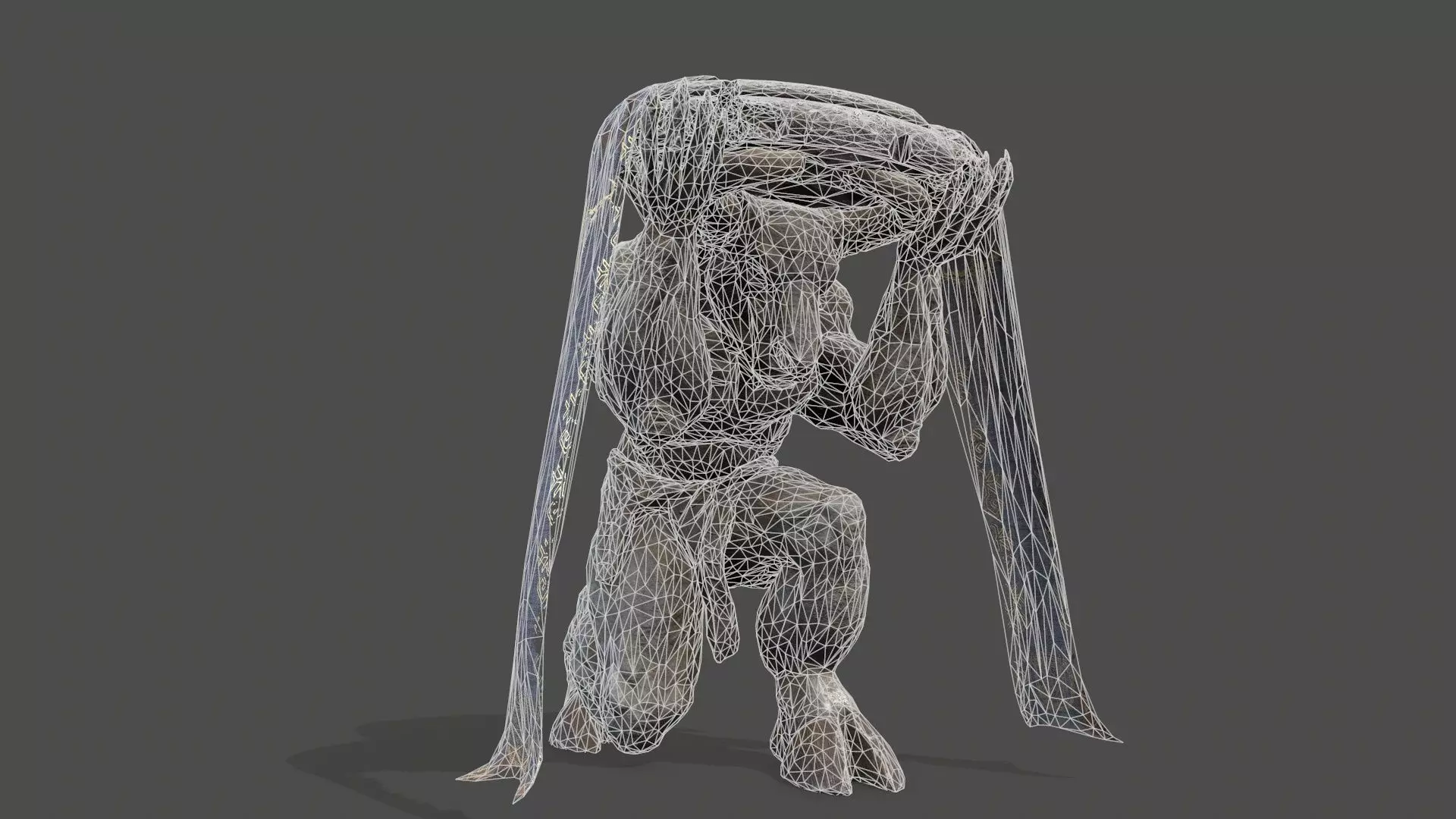 Minotaur Ruin Set Low-poly 3D model_26