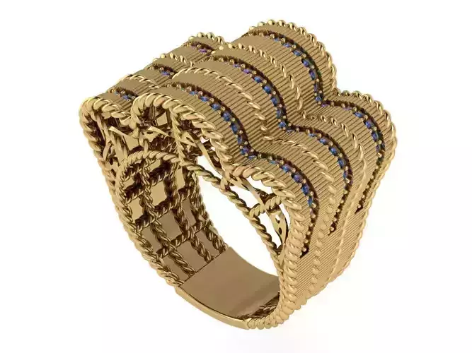 Ready Women Ring STL 3D Models  3D print model