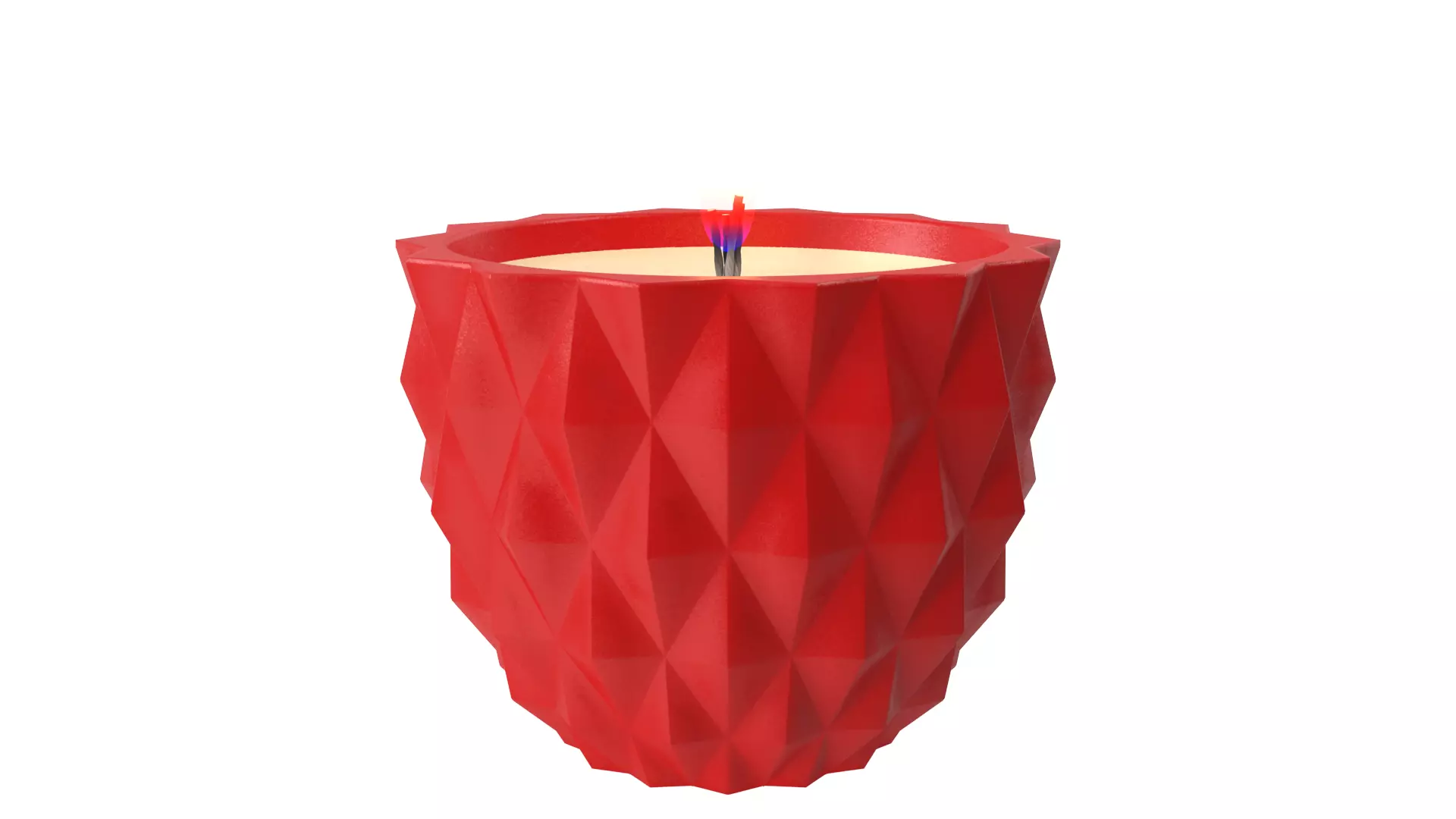 candle Low-poly 3D model_1