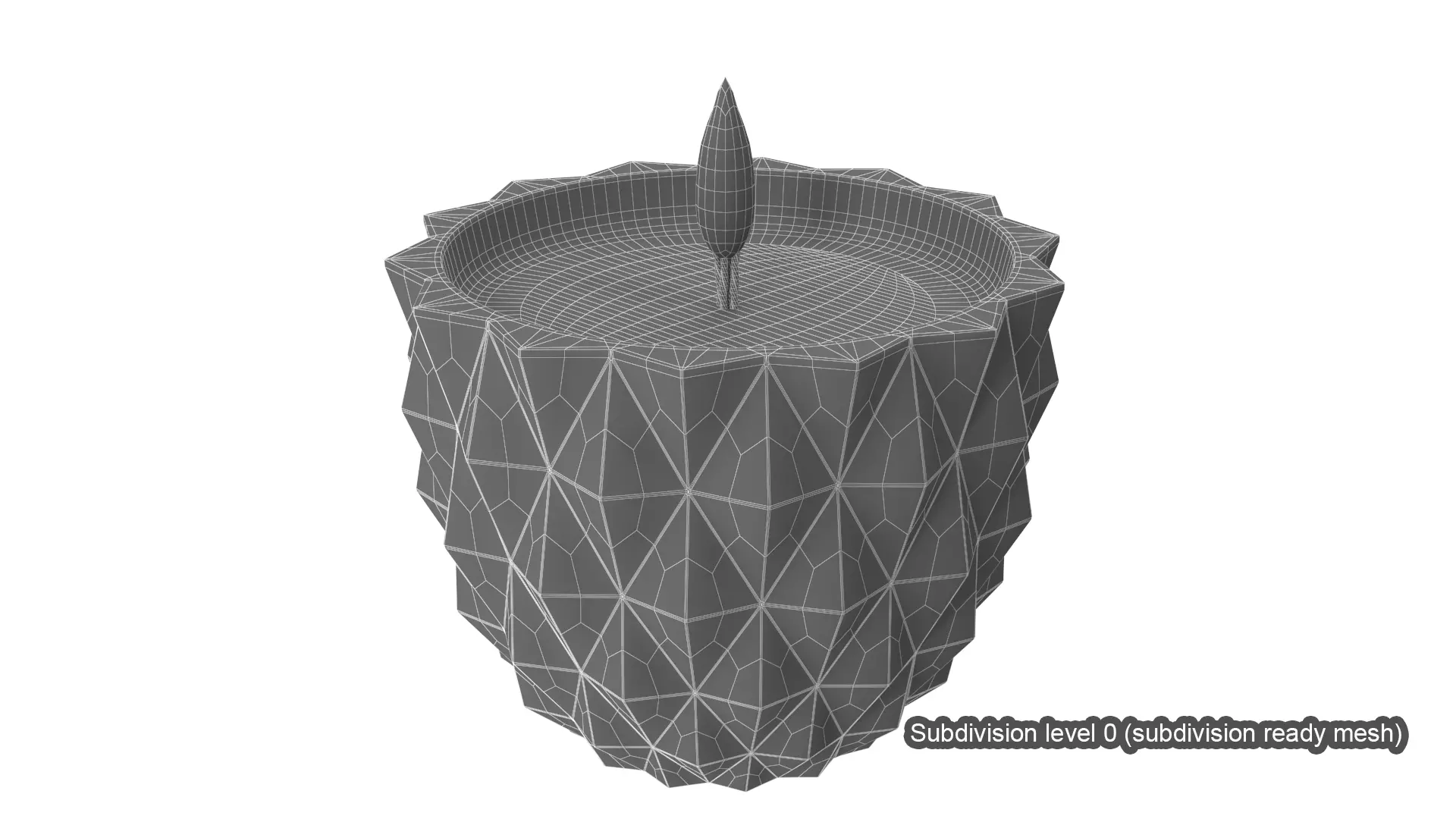 candle Low-poly 3D model_5