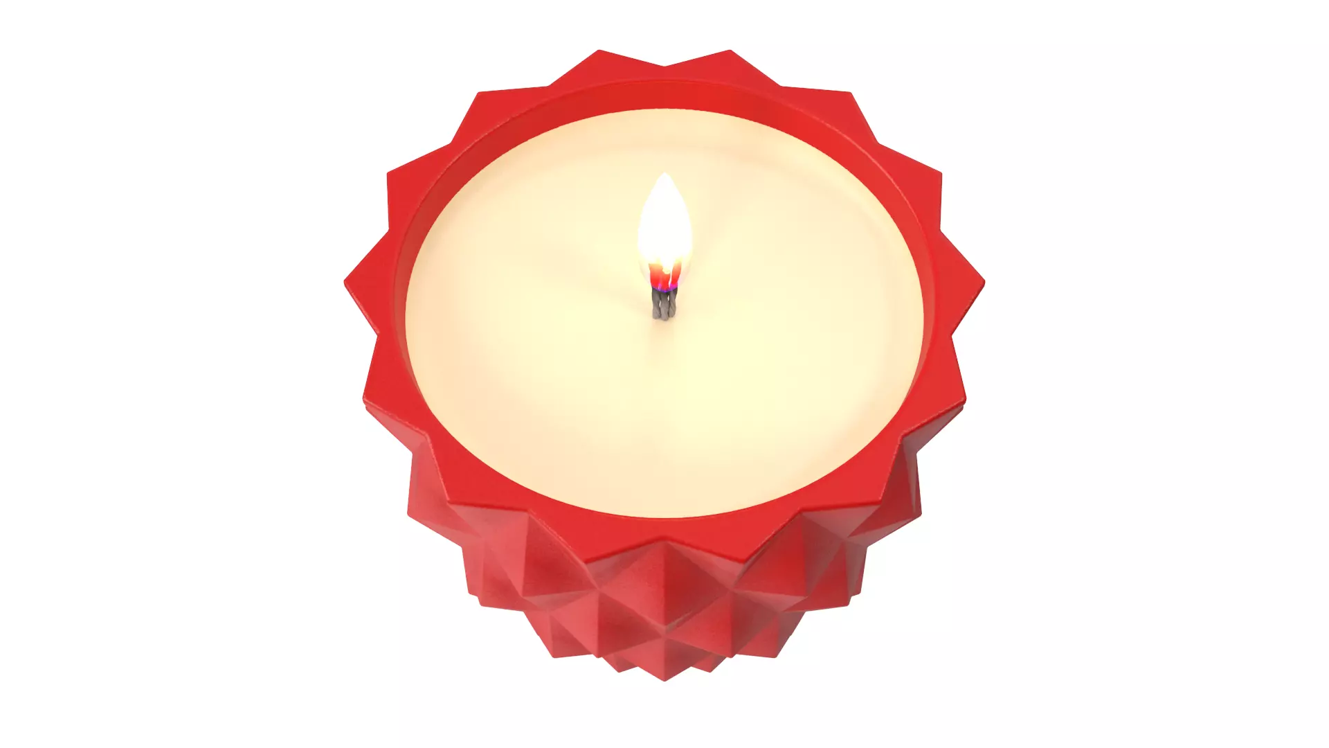candle Low-poly 3D model_3