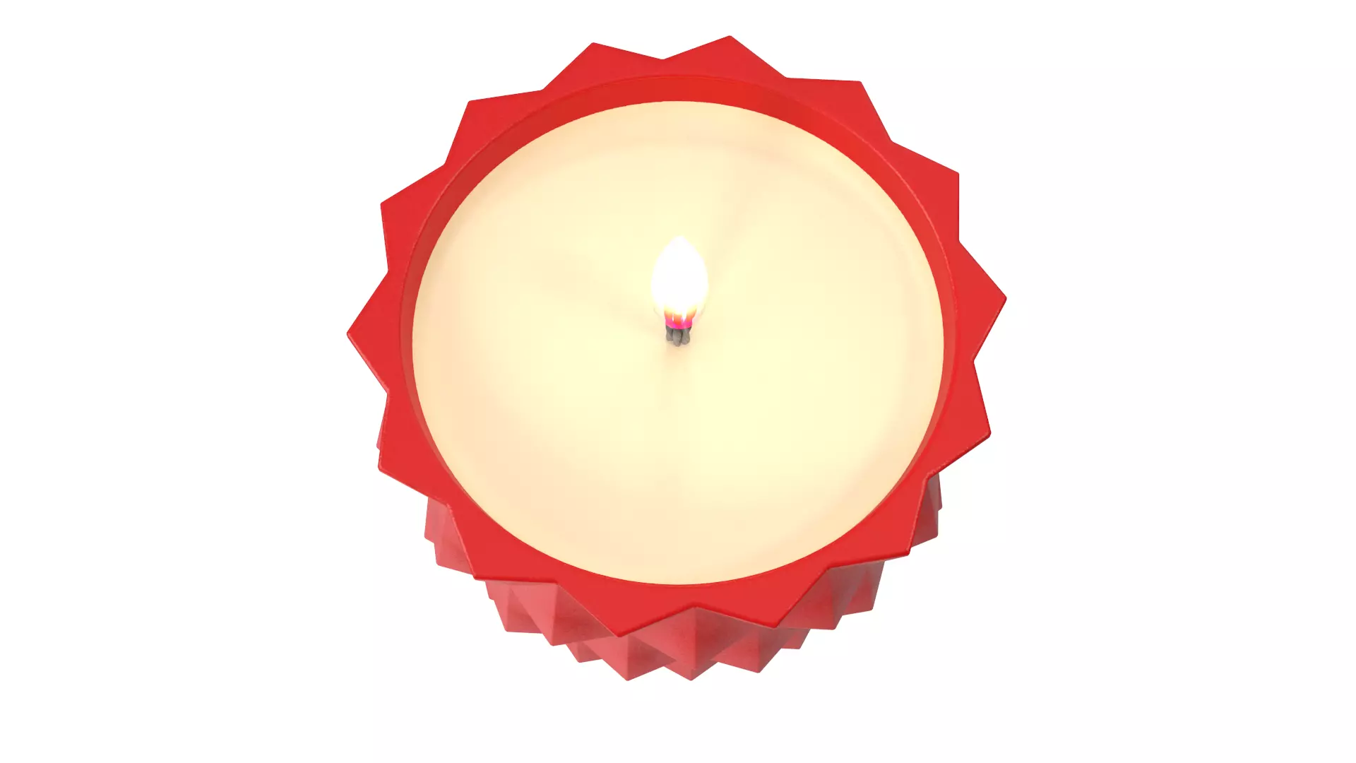 candle Low-poly 3D model_4
