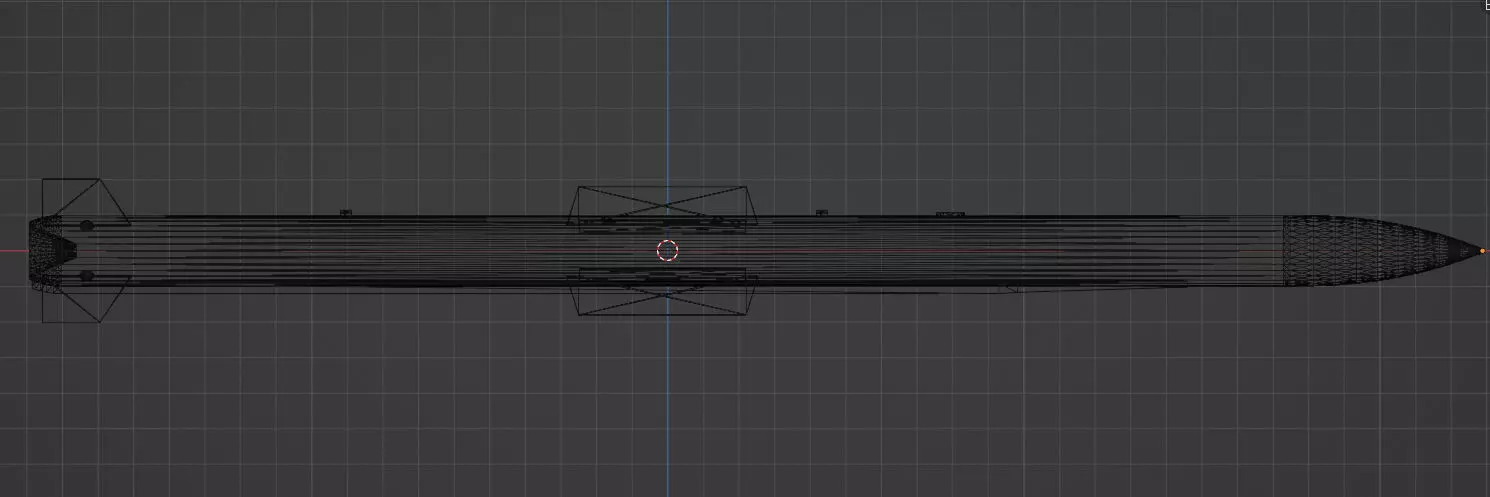 R-77M air-to-air missile Low-poly 3D model_2