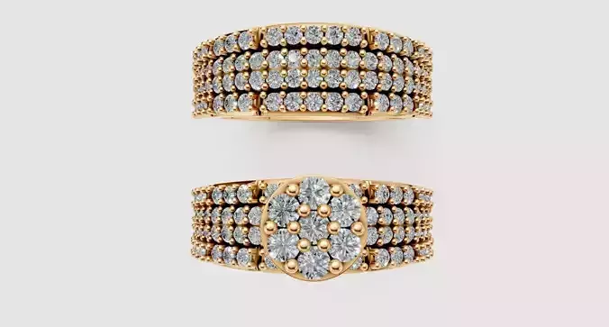 Round Engagement Ring