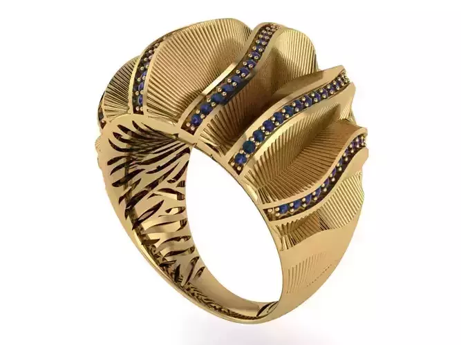Ready Women Ring STL 3D Models  3D print model