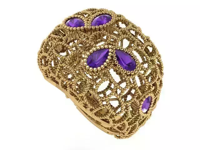Ready Women Ring STL 3D Models  3D print model