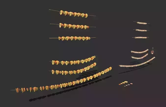 Apple rings preservation - dried and fresh