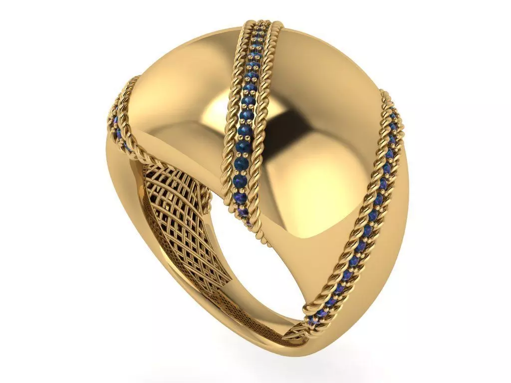 Ready Women Ring STL 3D Models  3D print model_0