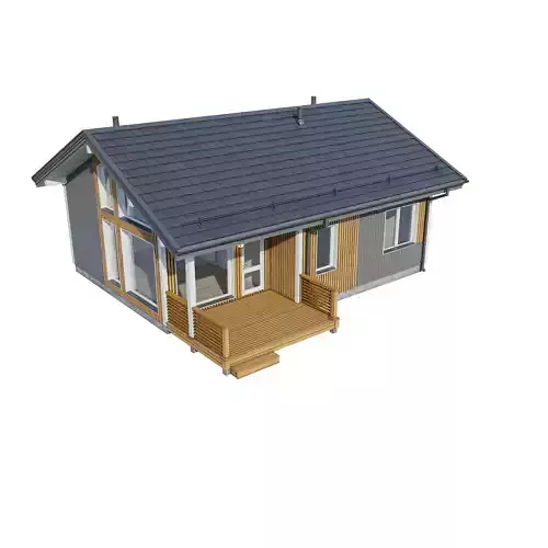 Alpine house Rait 3D model 5