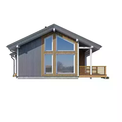 Alpine house Rait 3D model 3