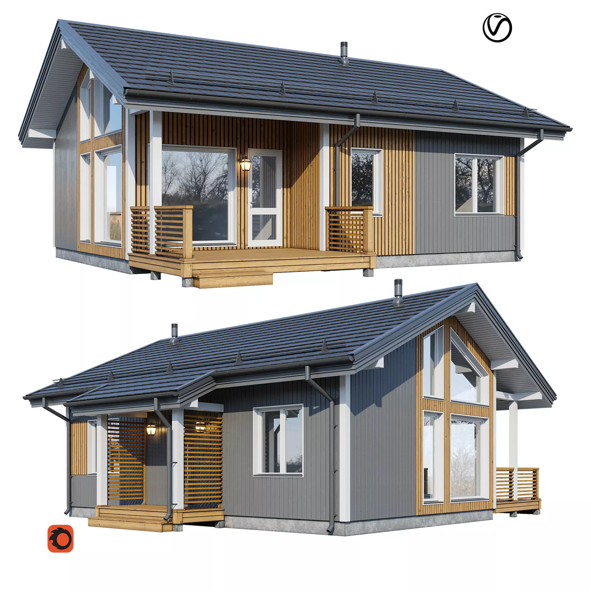 Alpine house Rait 3D model