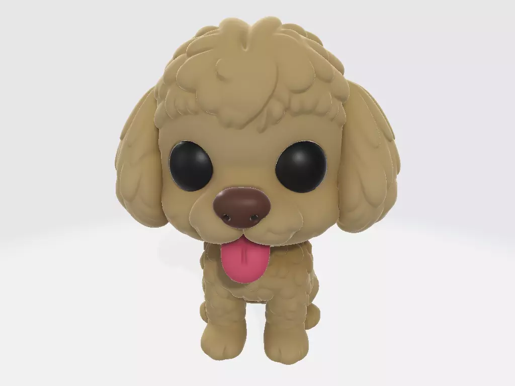 Funko Dog Poodle 3D print model_1