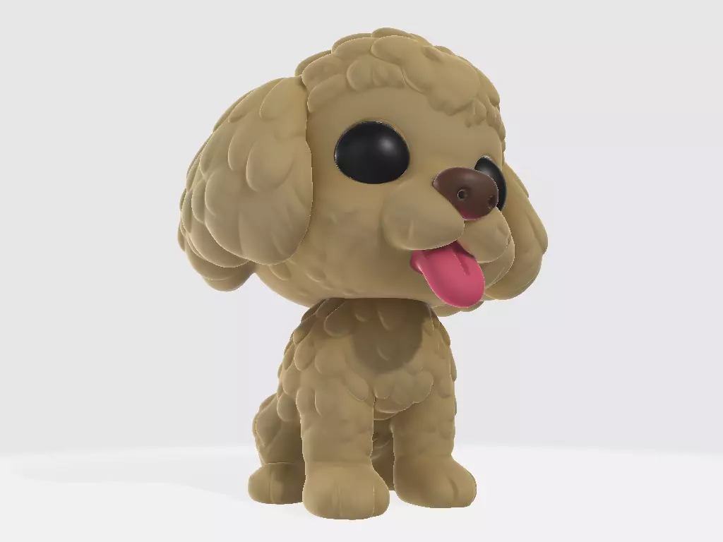 Funko Dog Poodle 3D print model_5
