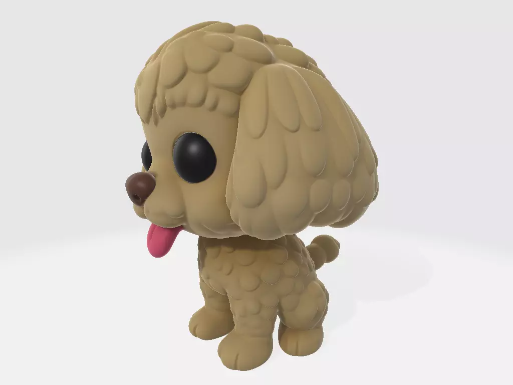 Funko Dog Poodle 3D print model_2