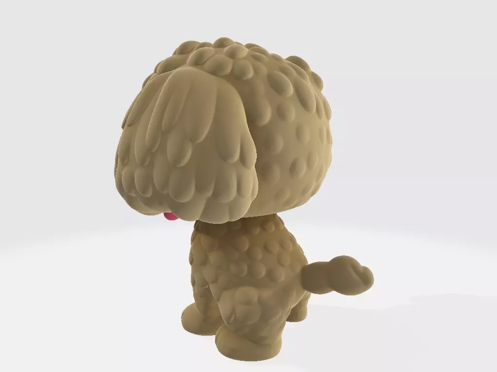 Funko Dog Poodle 3D print model_3