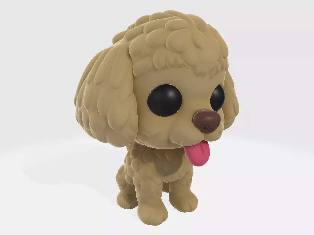 Funko Dog Poodle 3D print model_0