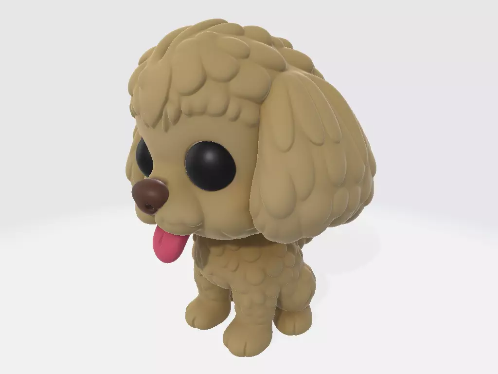 Funko Dog Poodle 3D print model_6