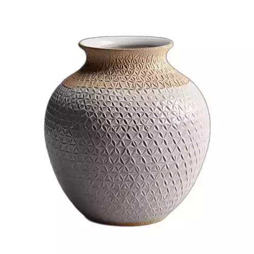 Elegant Decorative Textured Ceramic Vase