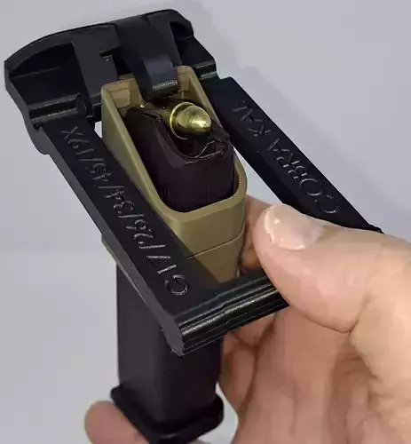 Speed loader for Glock 9mm double stack magazines 3D print model Speed loader for Glock 9mm double stack magazines 3D print model