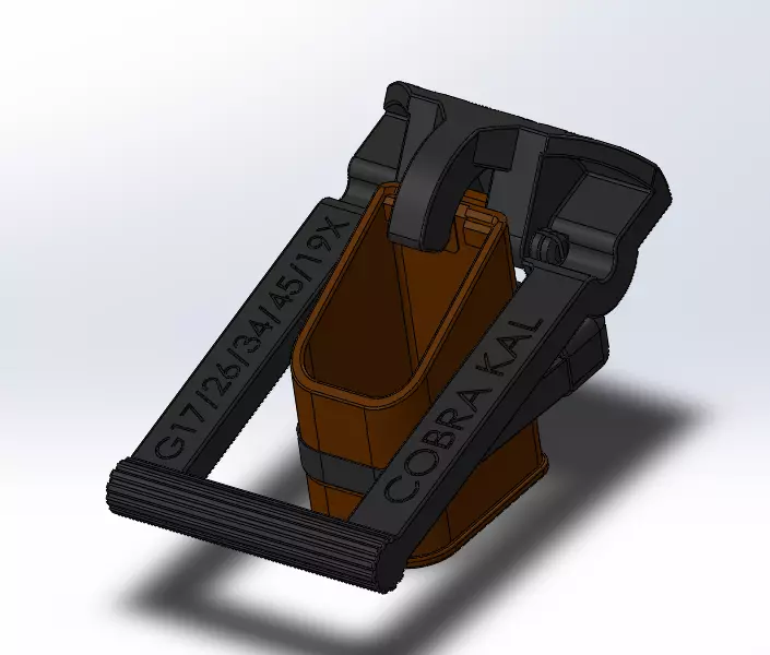 Speed loader for Glock 9mm double stack magazines 3D print model_3
