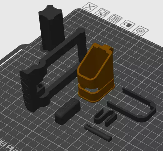 Speed loader for Glock 9mm double stack magazines 3D print model_1