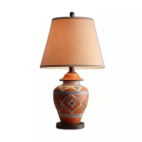 Artisan Terracotta Decorative Table Lamp