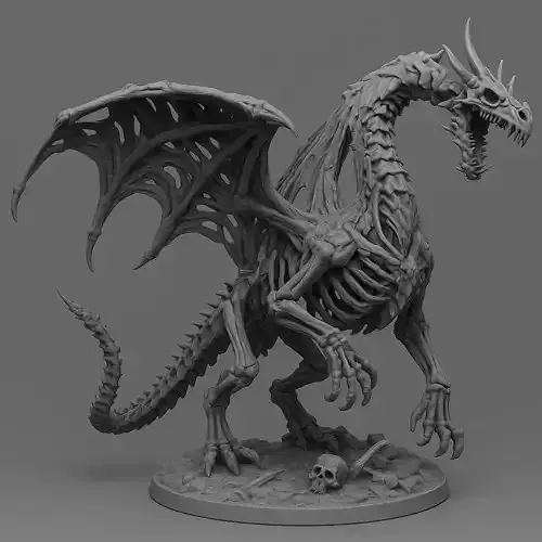 Dracolich  Dark and Epic  Sculpture