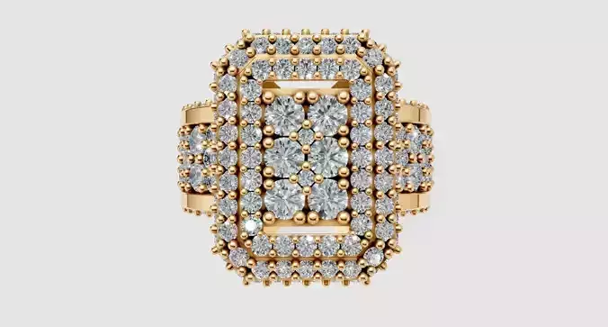 Coushion Engagement Ringg