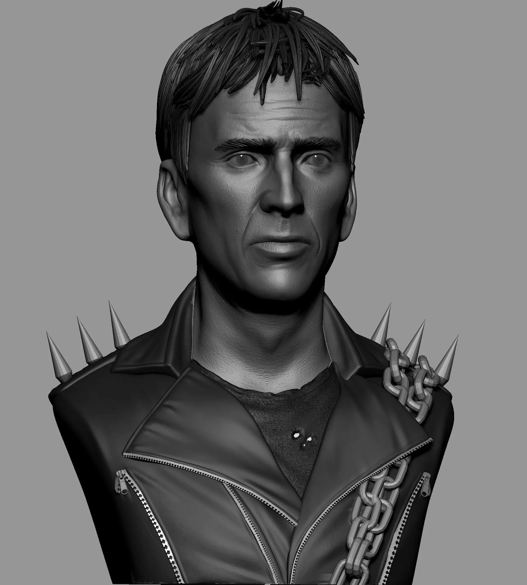 Bust Jhonny Blaze 3D printing model 3D print model