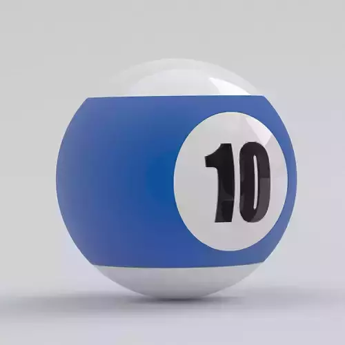 Pool Snooker Ball 10