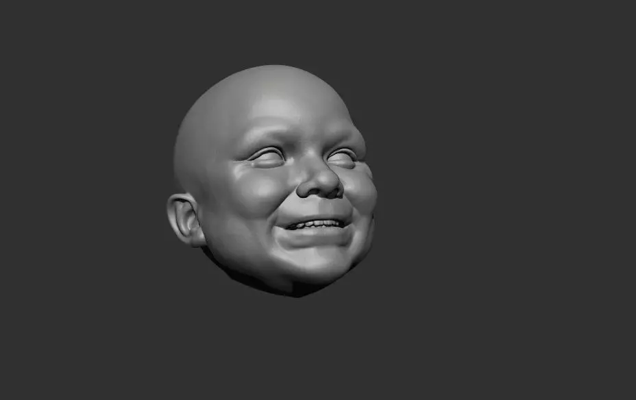 baby girl model 3D print model_4