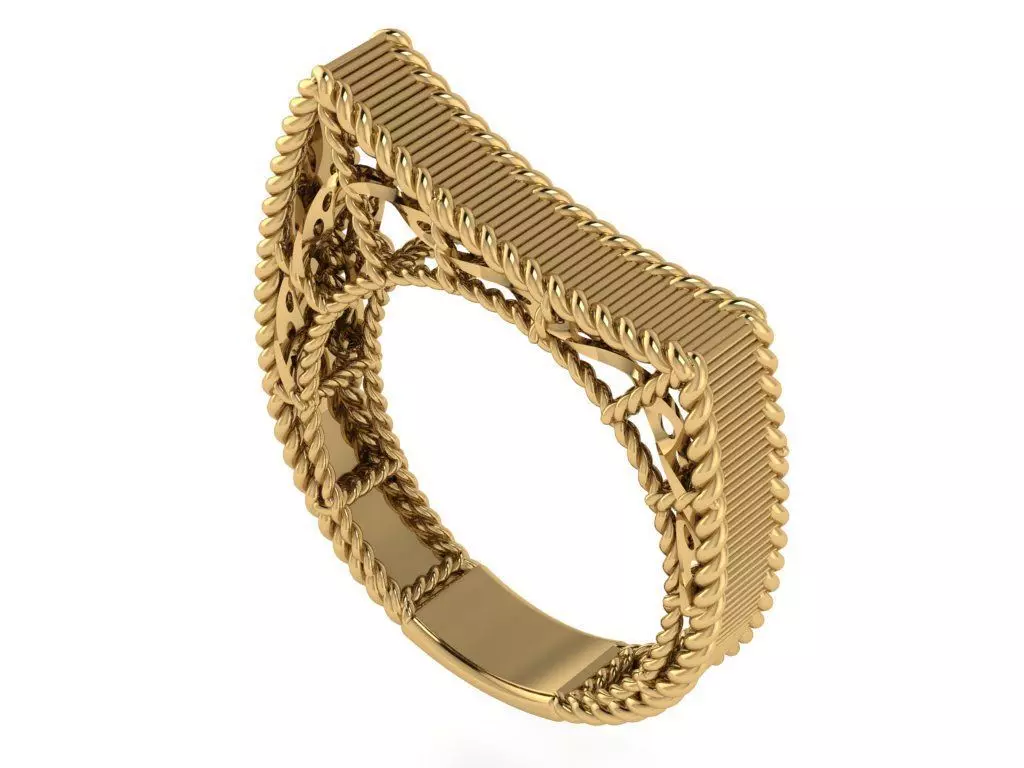 Ready Women Ring STL 3D Models  3D print model_0