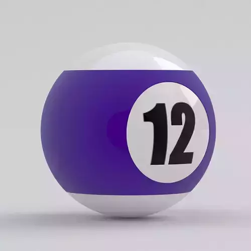 Pool Snooker Ball 12