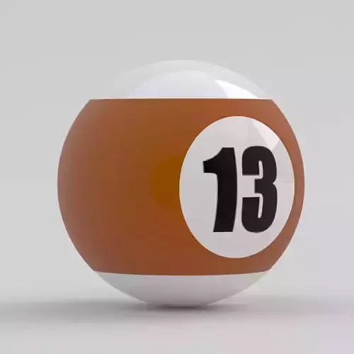 Pool Snooker Ball 13